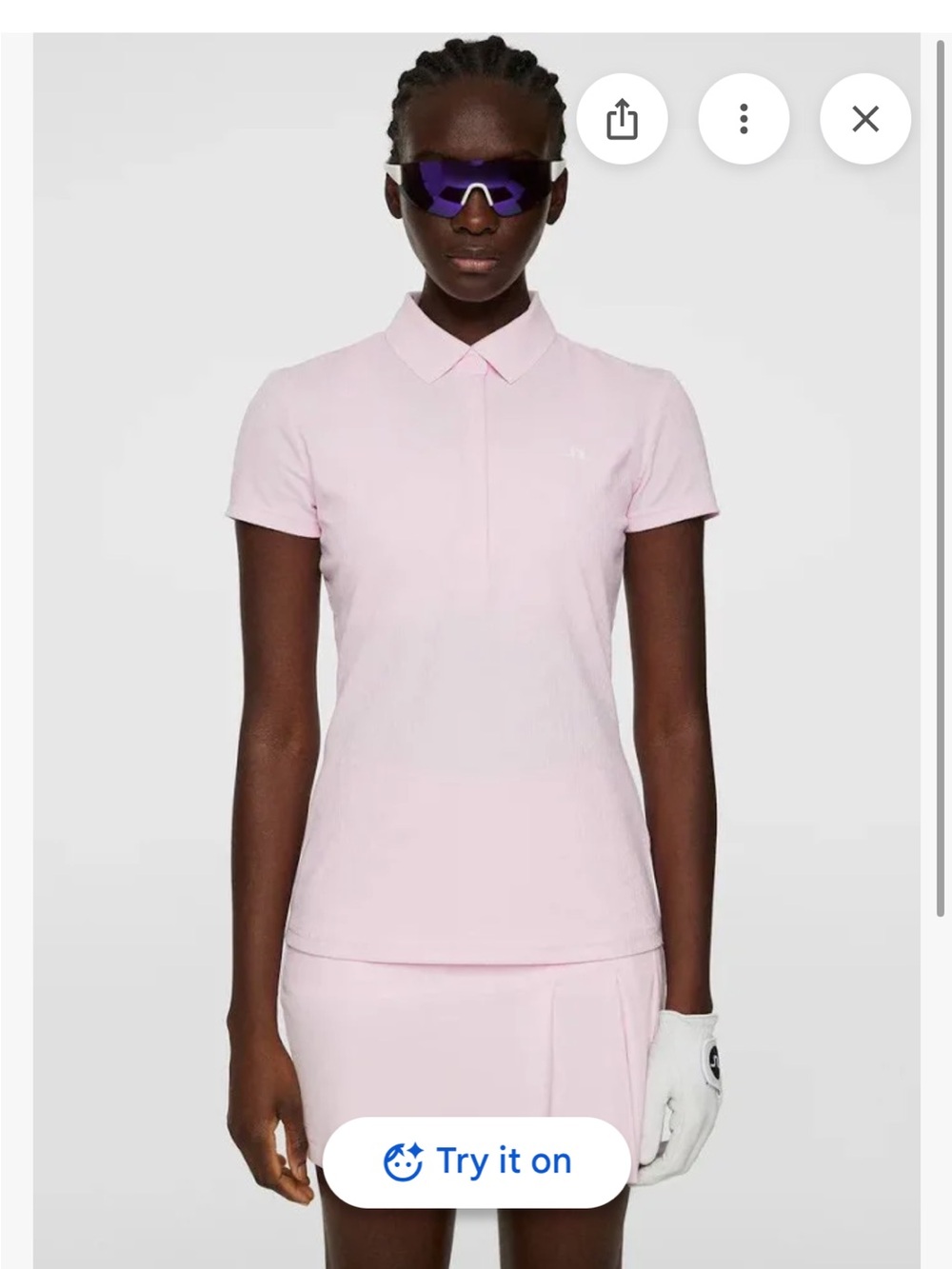 J Lindbergh Pink Polo Shirt Small Golf Tennis